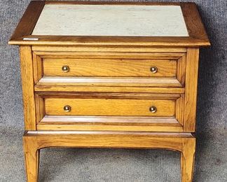 Permacraft Marble Top Side Table Hollywood Regency Style great to paint
