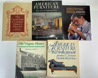 American Furniture, Wood, and Housing Books - 1981 American Furniture 1620-Present by Jonathan L. Fairbanks Signed by Him, 1955 Old Virginia Houses by Emmie Ferguson Farrar, 1990 Identifying Wood by Bruce Hoadley and More
