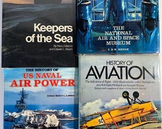 The History of US Naval Air Power, Keepers Of The Sea by Fred Maroon, The National Air and Space Museum by C. D. B. Bryan and History of Aviation by John Taylor
