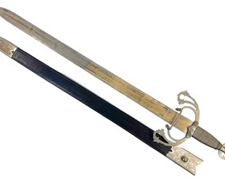 Vintage 1969 Toledo Spanish Made Longsword for Brigadier General Earl F. Cole
