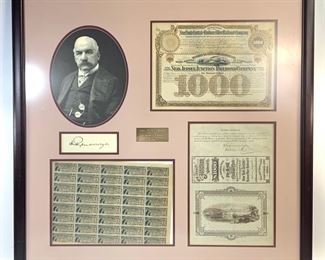 J.P. Morgan New Jersey Junction Railroad Co Bonds$20 & $1000 Bonds
