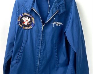Vintage USS Oriskany CVA-34 Super Spook Naval Security Group Jacket
