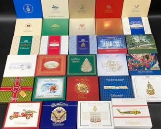29 The White House Historical Association Christmas Ornaments - 1990-2019 - Every Year except 1991
