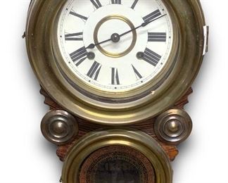 Antique Seik sha Japanese Wall Hanging Clock
