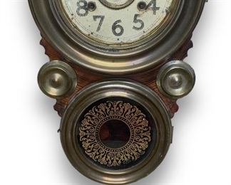 Antique Seik sha Japanese Wall Hanging Clock
