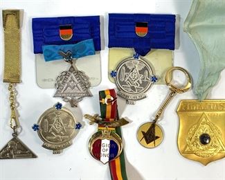 Assorted Freemasonry Lodges 896 and 830 Membership Medals and Awards
