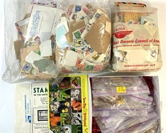 Humongous International Loose Stamp Collection With Well Organized US Airmail & Postage Stamp Collection
