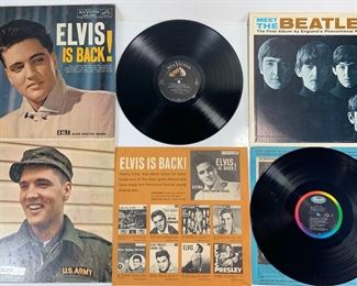 Vintage Elvis is Back! RCA Victor LPM-2231 and Vintage Meet The Beatles! T-2047 Vinyls - Both Vinyls and Sleeves in Great Condition
