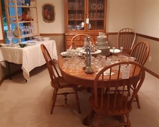 Tell City dining furniture, fine China, and crystal.  What is stopping you from getting fancy?  -sincerely curious.