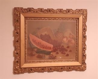 A picture hanging in the dining room to ready you for the feast.  Please do not lick.  Maybe have a snack before you come to the sale?