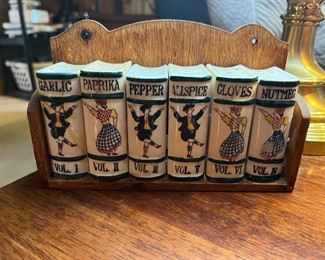 vintage spice canisters