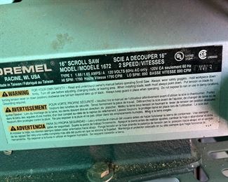 Dremel 16 in Scroll Saw