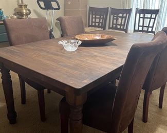 dining table and chairs