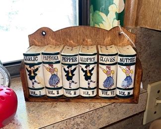 Vintage spice canisters