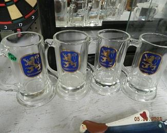 set of Lowenbrau mugs