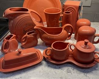 Fiesta!! Persimmon.   Great pieces in great condition!