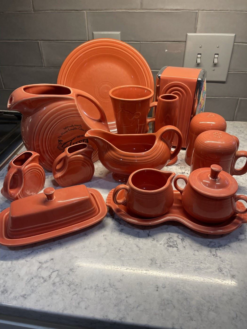 Fiesta!! Persimmon.   Great pieces in great condition!