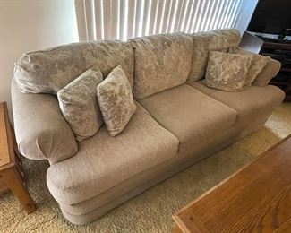 Sofa and loveseat couch set