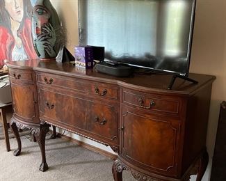 Antique claw foot buffet, matching dinette set is also available 
