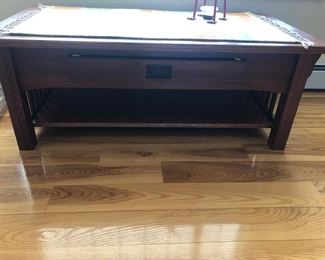 Mission style coffee table 