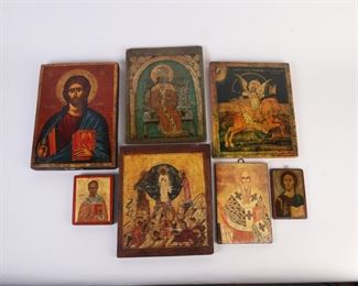 Lot 2149 Vintage Lot of Religious Byzantine Wall Art