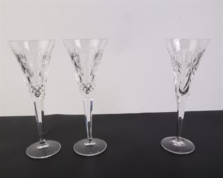 Lot 2167 Lot 3 Waterford Crystal Toaster Flutes