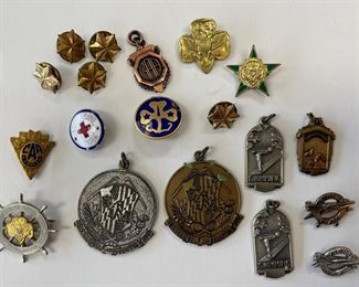 Lot 2176 Lot of Vintage 1950s Girl Scout Pins etc