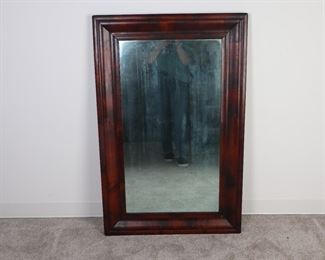 Lot 2218 Antique Rustic Wood Framed Mirror