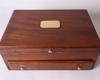 Lot 2252 Wooden Flatware Storage Box