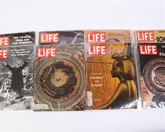 Lot 2301 Lot of 8  Mostly 1960s LIFE Magazines