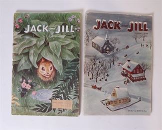 Lot 2303 Lot of 2  1950s Jack and Jill Childrens Magazines