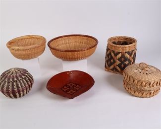 Lot 2449 Decorative Handmade Basket Lot
