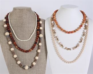 Lot 2459 Vintage Lot Beaded Necklaces