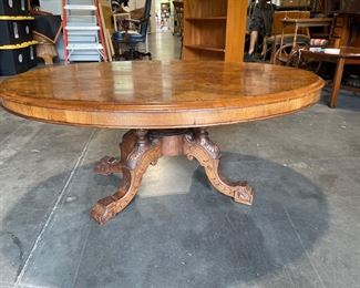 Lot 2466 Antique Wooden Oval Coffee Table