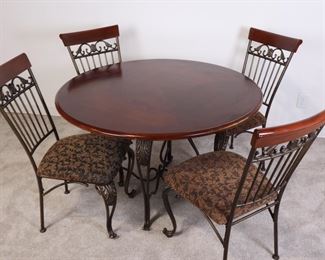Lot 2472 Ashley Furniture Dining Table Set w 4 Chairs