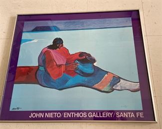 Lot 2477 John Nieto  Ethnos Gallery  Santa Fe  Poster Wall Art