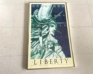 Lot 2479 Statue of Liberty 1986 Centennial Poster  NY, NY Michael R Moore  Wall Art
