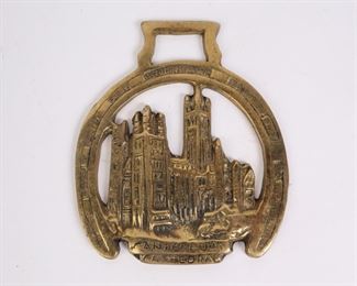 Lot 2808 Brass Canterbury Cathedral Medallion