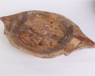 Lot 2832 Ogee Shaped Decorative Wooden Bowl