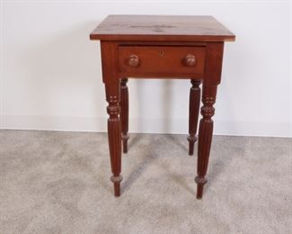 Lot 2869 Small Wooden Side Table w Drawer