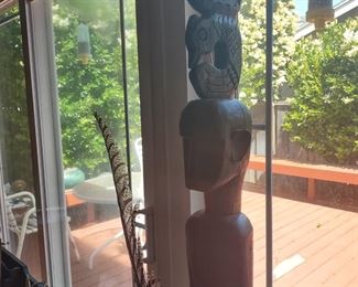 West African ebony carved statue $250.00