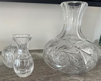 Many pieces of Waterford Crystal