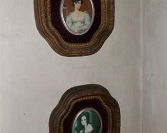 georgian style portraits in classic frames