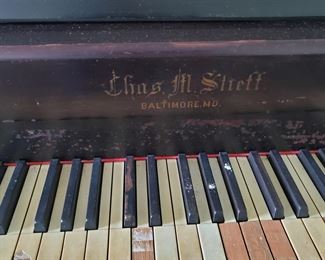 Chas. M. Stieff Baltimore MD, antique piano