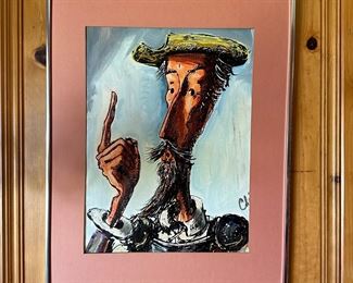 Oil on canvas signed Che’