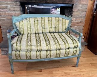 Painted French settee