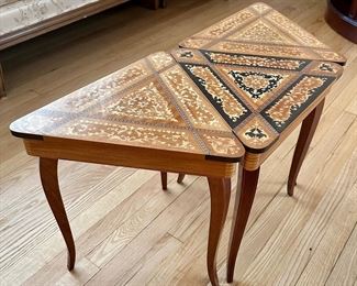 Italian inlaid tables