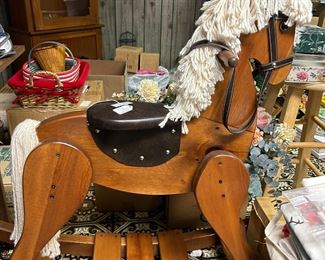 hand-made rocking horse