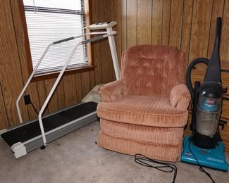 Treadmill and swivel rocker
