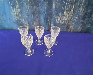 Hex design glassware-sherry glasses
